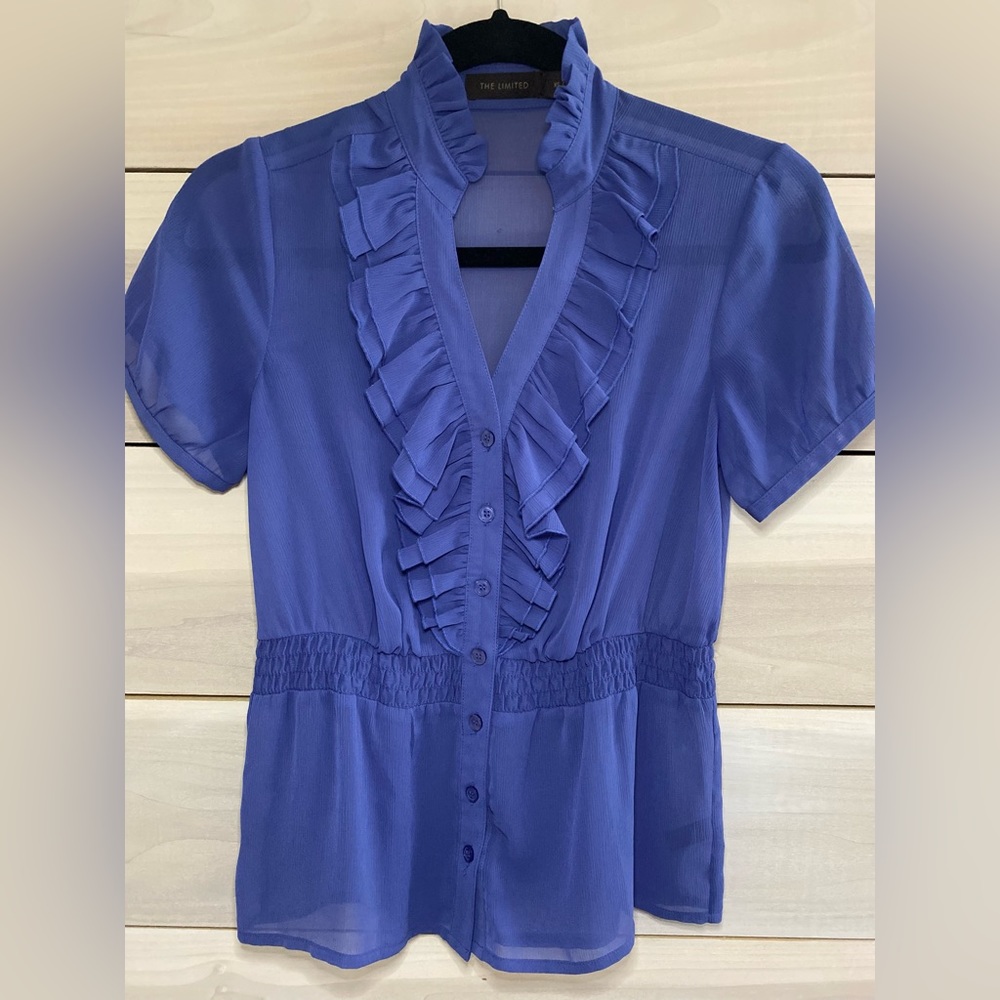The Limited Ruffle Blouse